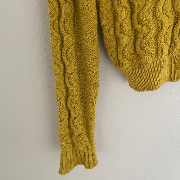 ANTHROPOLOGIE Sparrow Brand Gold Wrap Sweater: NWOT! MEDIUM; Retailed for $118! - Picture 5 of 5